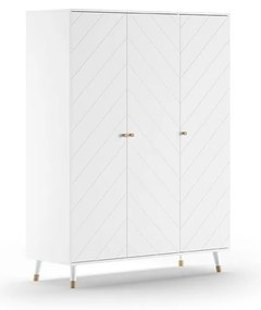 Biela detská šatníková skriňa 150x200 cm BILLY – Vipack