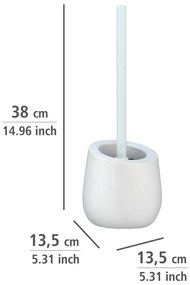 Biela keramická toaletná kefa Wenko Badi