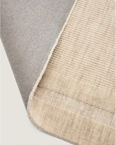 Krémový ručne tkaný vlnený koberec 160x230 cm Dalena – Kave Home