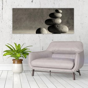 Obraz - Šedé kamene (120x50 cm)