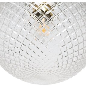 Závesne svietidlo Cannes, 1x číre sklenené tienidlo (fi 25 cm), G