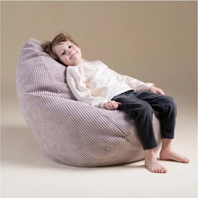 Sedací vak pre deti – zelený, prémiový manšestr