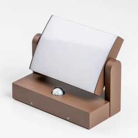 Redo 90588 -LED Vonkajšie svietidlo so senzorom FLIP LED/20W/230V 3000K IP54 hnedá