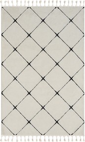My Flair, Kusový koberec Moroccan Vision weiß, 100x200, čiernobiela, obývacia izba
