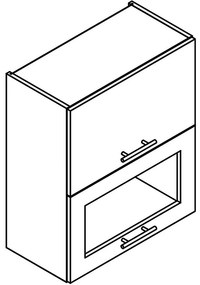 Kuchynská skrinka Denis w60grf/2 sd dub london/biela