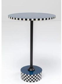 Domero Race príručný stolík modrý Ø40 cm