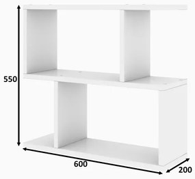 Odkladací stolík LALE 55x60 cm biela
