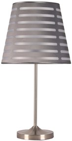 CLX Moderná stolná lampa TORCELLO, 1xE27, 60W, sivá