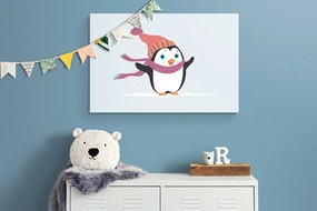 Obraz roztomilý tučniak s čiapkou Varianta: 90x60