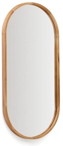 Nástenné zrkadlo s dreveným rámom 45x95 cm Magda – Kave Home