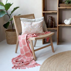 Prírodné drevené kreslo s výpletom Lounge French chair - 57*62*79 cm