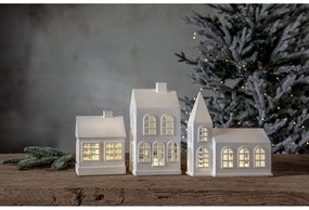 Biela svetelná dekorácia s vianočným motívom Winter – Star Trading