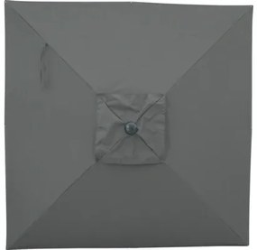 Slnečník výkyvný Soluna Orléans 300 x 300 cm tmavosivý