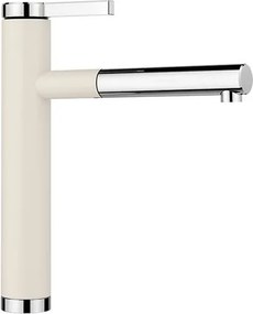 Blanco LINEE S drezová batéria s vyťahovacou sprškou biela soft/chróm 526957