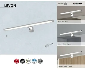 Rabalux 2114 kúpeľňové LED svietidlo Levon, 40 cm