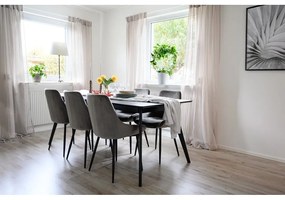 Rozkladací jedálenský stôl s doskou v dekore jaseňového dreva 90x190 cm Yumi – Rowico