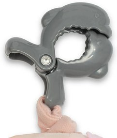 Baby Mix Detská plyšová hračka s hracím strojkem aklipom Medvedík ružová, 24 cm