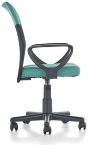 Detská otočná stolička TIMMY tyrkysovočerná