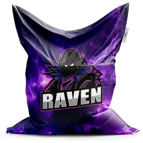 Sablio Sedací vak FORTNITE RAVEN Fialová búrka - 150x100 cm