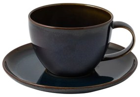 Tmavomodrá porcelánová šálka na kávu Villeroy &amp; Boch Like Crafted, 247 ml