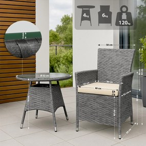 Sedacia súprava Fireda - sivá melírovaná