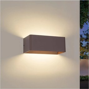 Brilagi - LED Vonkajšie nástenné svietidlo DONNANI LED/7W/230V 20 cm hnedá IP44