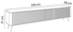 TV stolík TURNER béžová 200cm