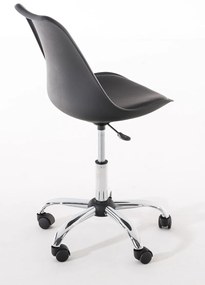 Kancelárska pracovná stolička Pegleg plastová 191398301 - Čierna