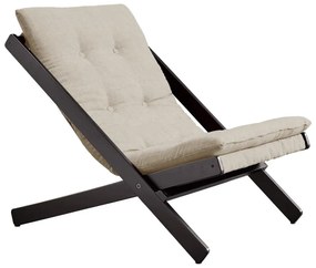 Čierne skladacie kreslo z bukového dreva Karup Design Boogie Black/Linen