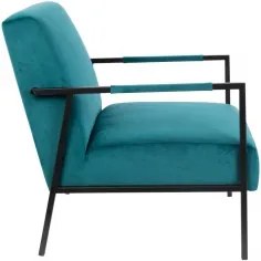 WAKASAN LOUNGE CHAIR zeleno-modrá