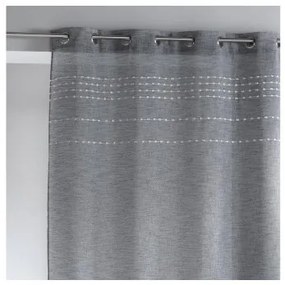 Sammer Kvalitná záclona v sivej farbe so strieborným detailom 140x240 3574386247085