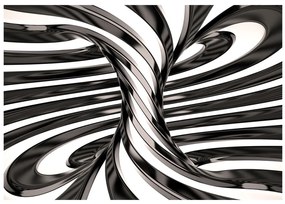 Artgeist Fototapeta - Black and white swirl Veľkosť: 343x245, Verzia: Samolepiaca
