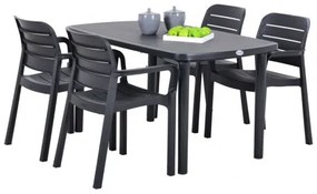 ALLIBERT TISARA Záhradná stolička, 53 x 58 x 83 cm, grafit 17199557