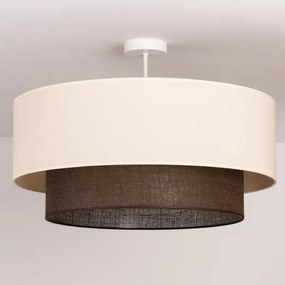 Brilagi - LED prisadený luster BOHO STYLE 3×E27/15W/230V Ø 60 cm krémový/hnedý