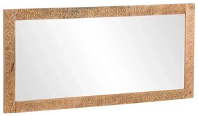 furniture-nabytek.cz - Masívne zrkadlo Mumbai z mangového dreva, lakované, hnedé – 150×70 cm