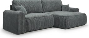 Rozkladacia obojstranná sedacia súprava do L NORDEN TILIA 250x140 cm, sivomodrá