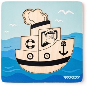 Woody Puzzle Baby Loďka
