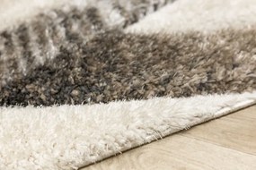 Koberec Shaggy California Y529G béžový / hnedý