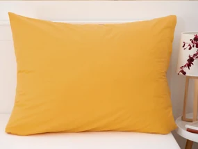Bavlnená obliečka na vankúš Renforcé 70 × 90 cm – Jasmine horčicová