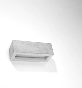 Nástenné svietidlo Vega, 1x betónové tienidlo, (30 cm)