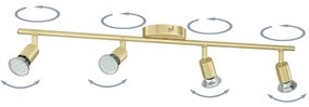 Eglo 33187 - LED Bodové svietidlo BUZZ-LED 4xGU10/2,8W/230V 3000K zlatá