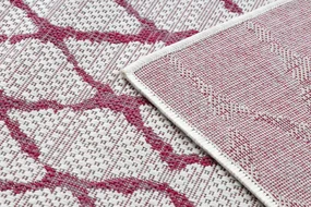 Koberec SISAL SION MREŽA 22129 ecru / fuksia