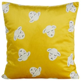 EUROFIRANY DETSKÁ DEKORAČNÁ OBLIEČKA NA VANKÚŠ KIDS 1B 45X45 CM HORČICOVÁ