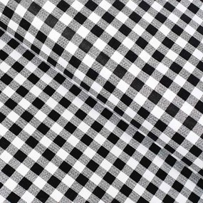 Biante Detské bavlnené posteľné obliečky do postieľky Sandra SA-060 Čierno-biele kocky Do postieľky 90x140 a 40x60 cm