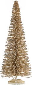 X-MAS Dekoračná jedľa trblietavá 60 cm - zlatá