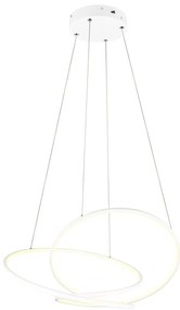 Biele LED stmievateľné závesné svietidlo Darvin – Trio