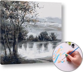 Maľovanie podľa čísel PRI JAZERE – vysoká náročnosť