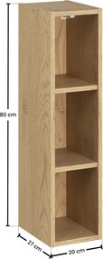 Koupelnový regál UNI 35 cm dub cremona