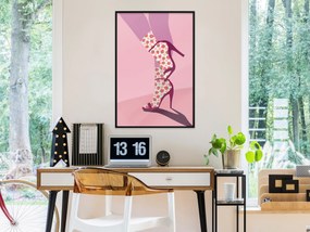 Artgeist Plagát - Strawberry Socks [Poster] Veľkosť: 30x45, Verzia: Zlatý rám s passe-partout