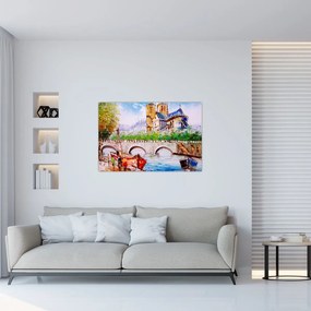 Obraz - Olejomaľba mesta (90x60 cm)